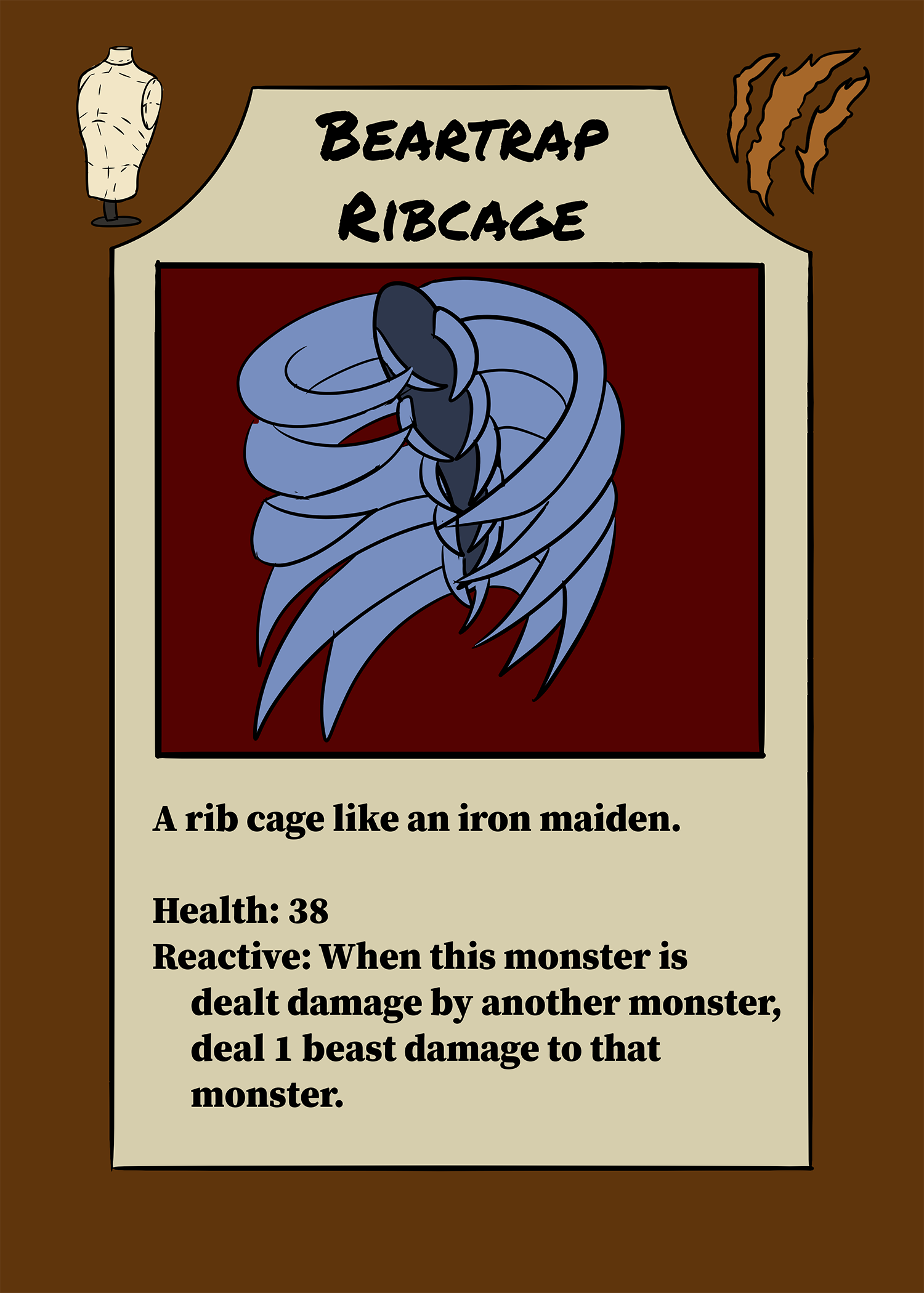 Body Part Card from Mad Monster Ring.